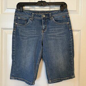 Justice Jeans Girls Youth 12.5 Simply Low Capris Denim Medium Wash